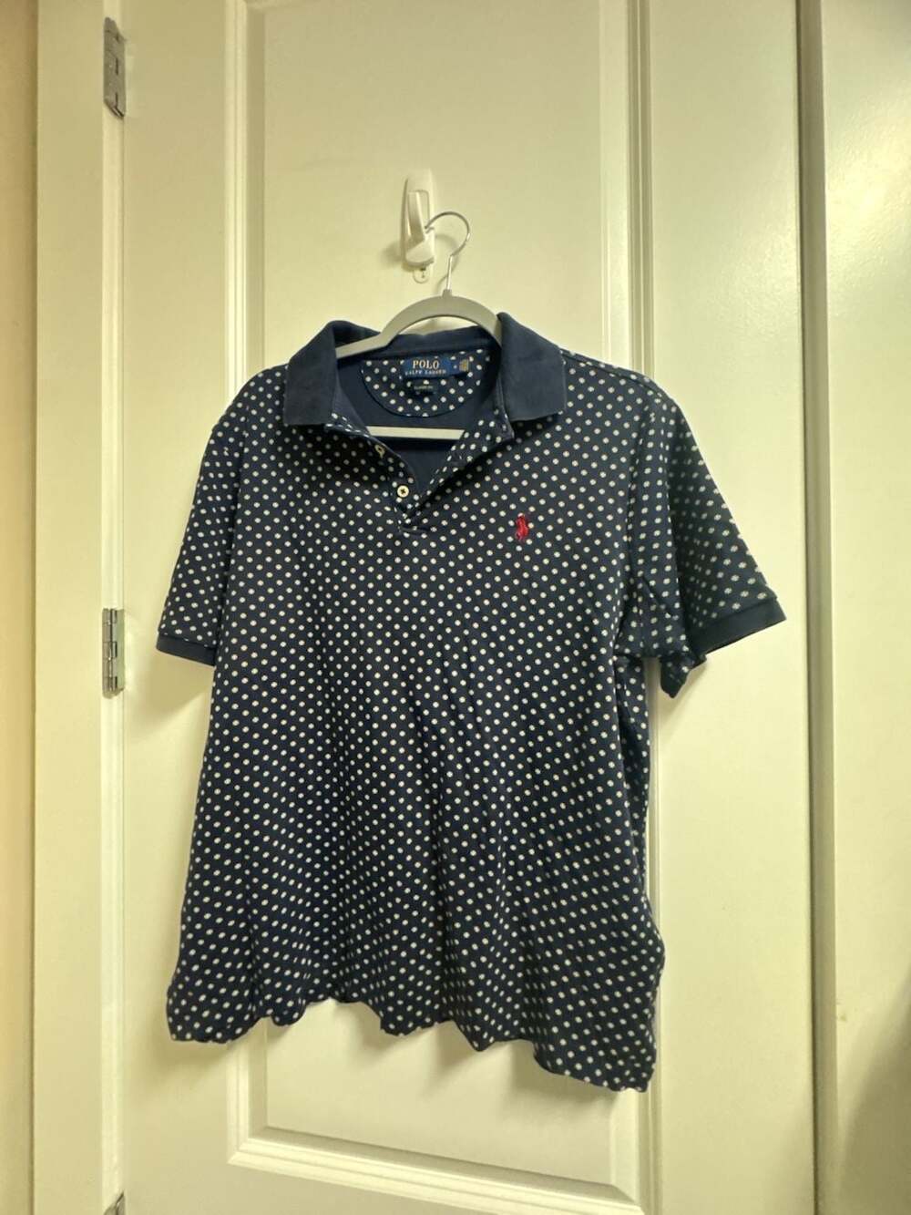 Men’s Polo Ralph Lauren Classic Fit Polo Shirt Size M Navy Blue